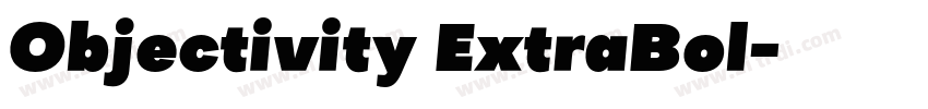 Objectivity ExtraBol字体转换